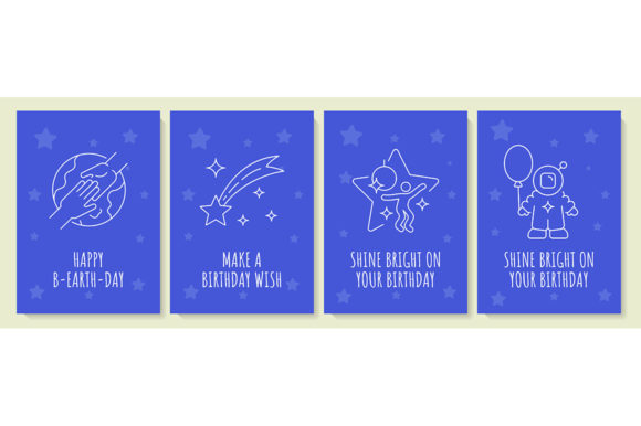 Cosmic Birthday Celebration Postcard Set: A Unique Way to Celebrate