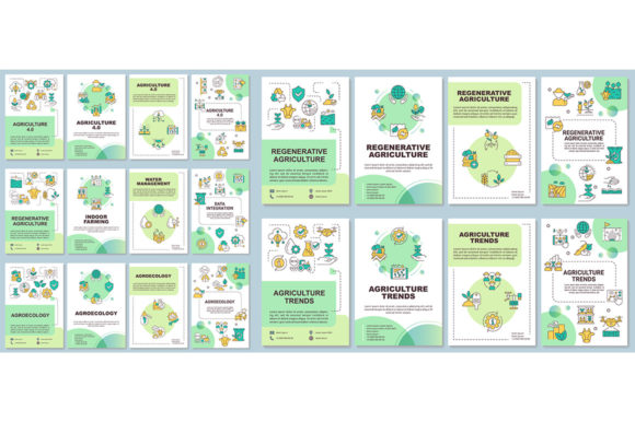 Discover Farming Trends Green Brochure Templates