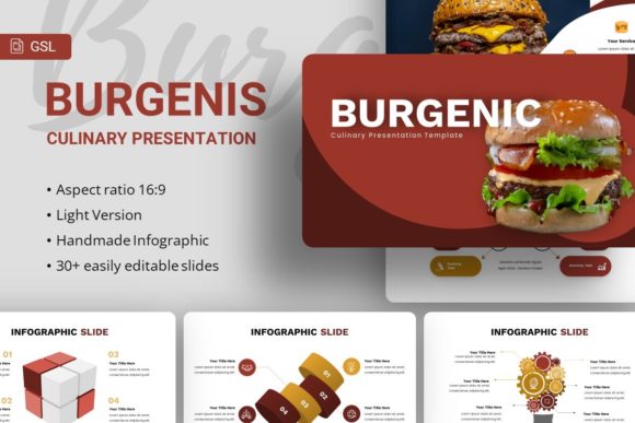 Discover the Versatile Burgenic Culinary Google Slides