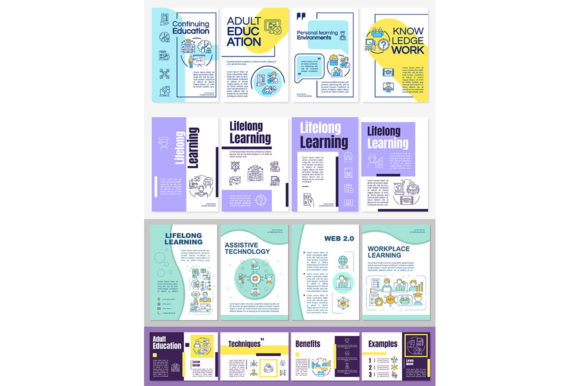 Exploring Lifelong Learning Technologies: Brochure Templates and Design Solutions