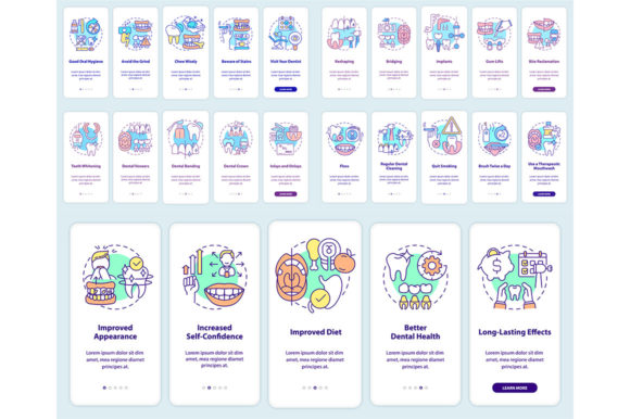 Stomatology Onboarding Mobile App Design