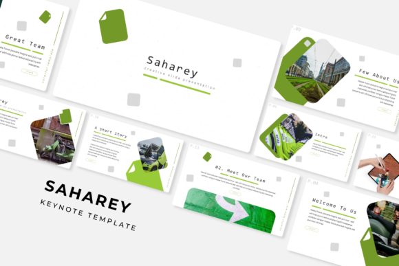 Unlock Creativity with Saharey Keynote Template